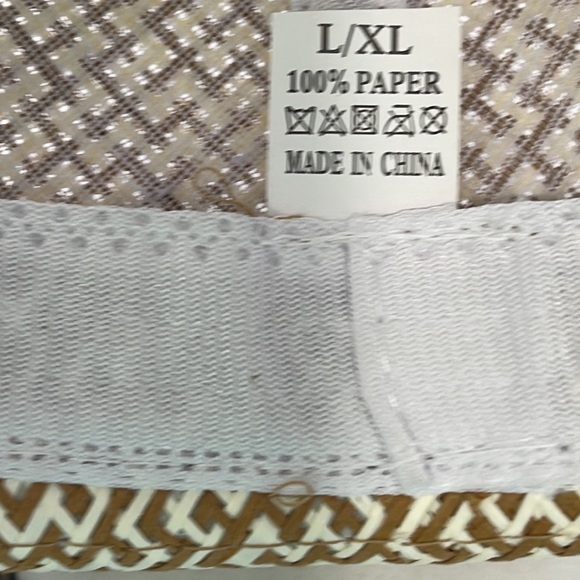 Fedora-Tan/White Pattern-L/XL - Picture 5 of 7